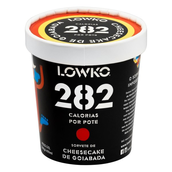 Encontraproduto.com.br - Sorvete Lowko Cheesecake de Goibada 455ml