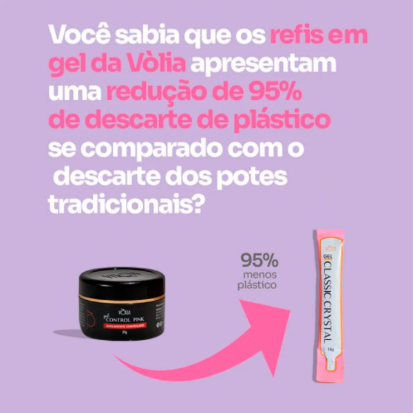 Encontraproduto.com.br - Sachê Refil Gel Construtor Para Unhas Classic Clear Vòlia 14g