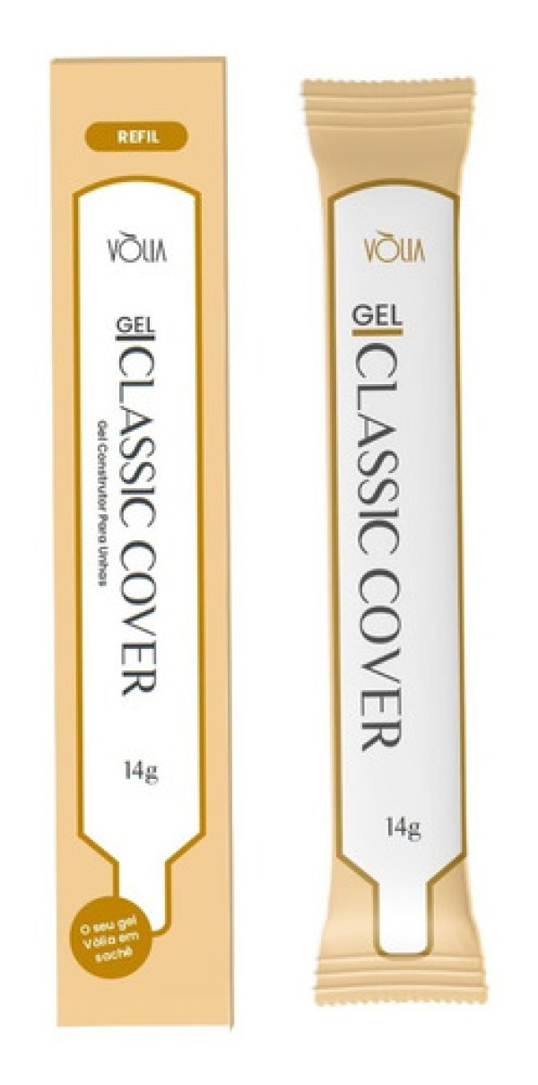 Encontraproduto.com.br - Sachê Refil Gel Construtor Para Unhas Classic Cover Vòlia 14g