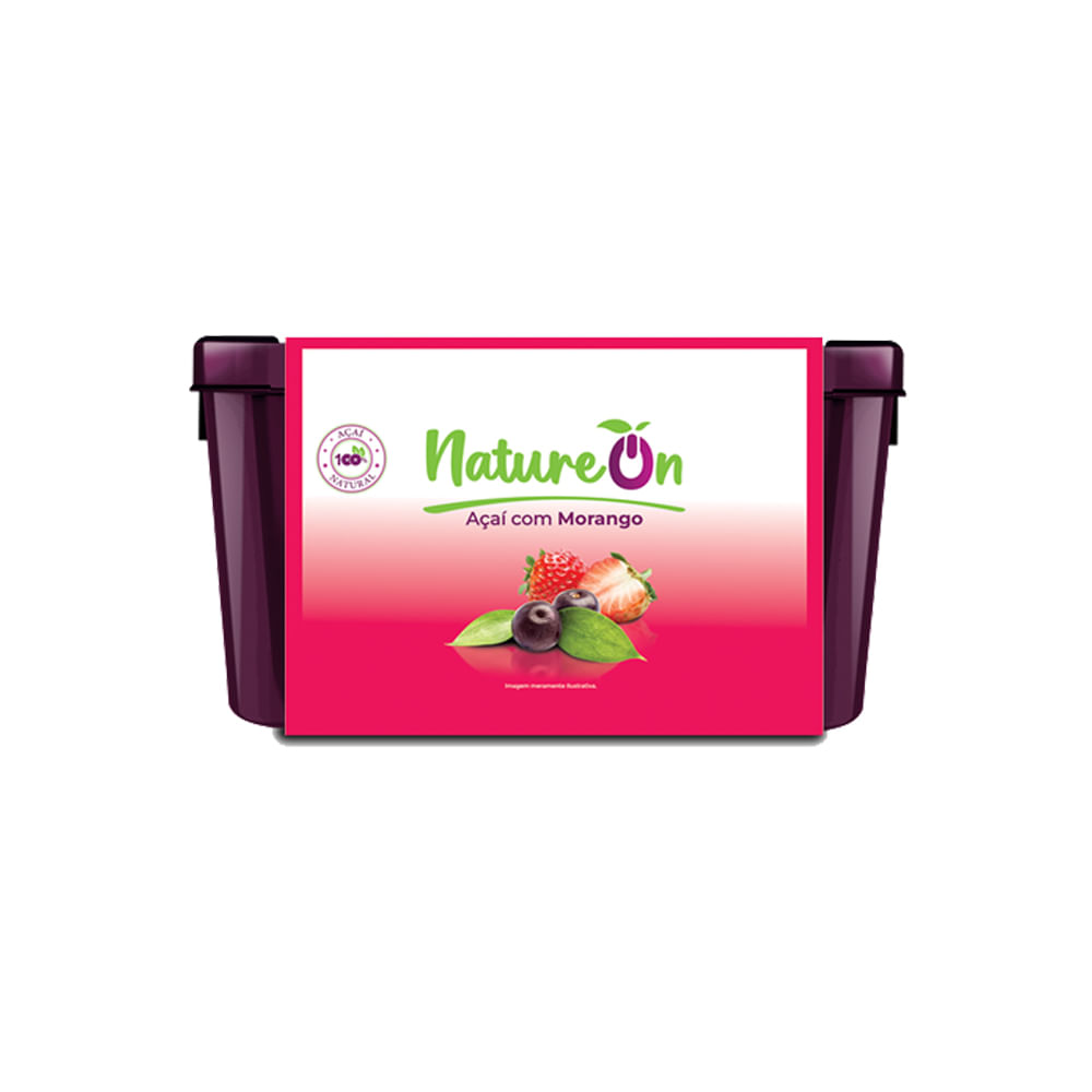 Açaí Nature One Com Morango 1,5L