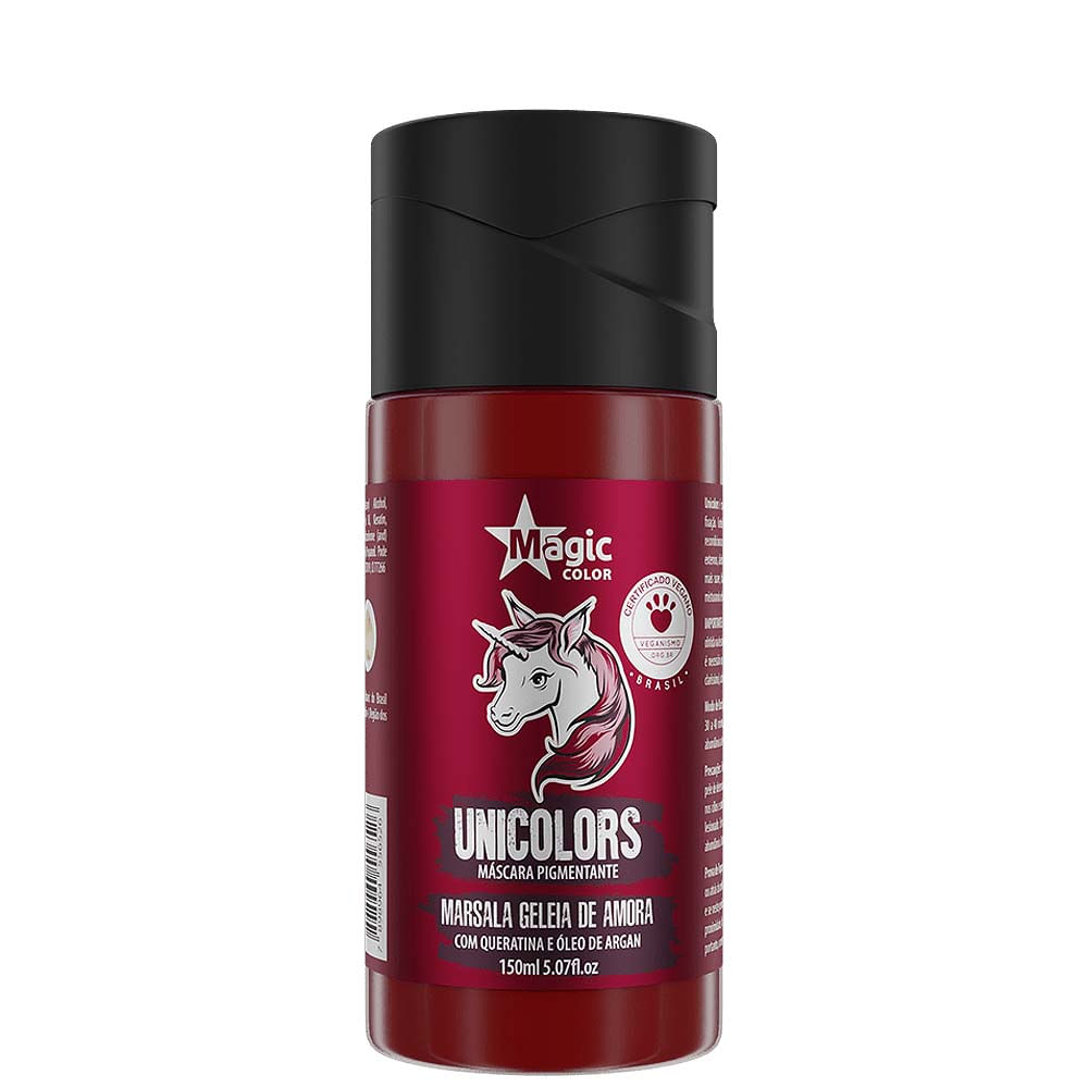 Máscara Magic Color Unicolors Marsala Geleia de Amora 150ml