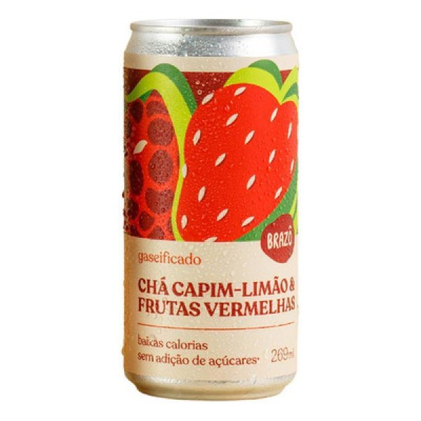 Encontraproduto.com.br - Chá Brazô Capim-Limão com Frutas Vermelhas com Gás 269ml