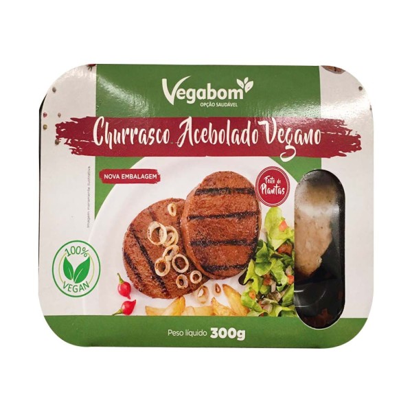 Churrasco Vegano Acebolado 300g Vegabom