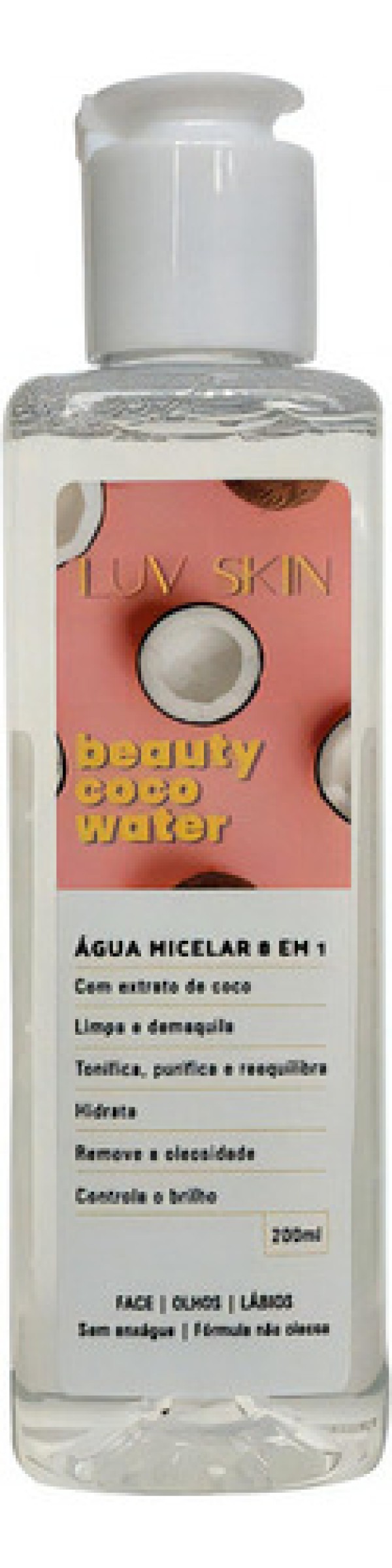 Coco Water Beauty Água Micelar Demaquilante Luv Skin Beauty