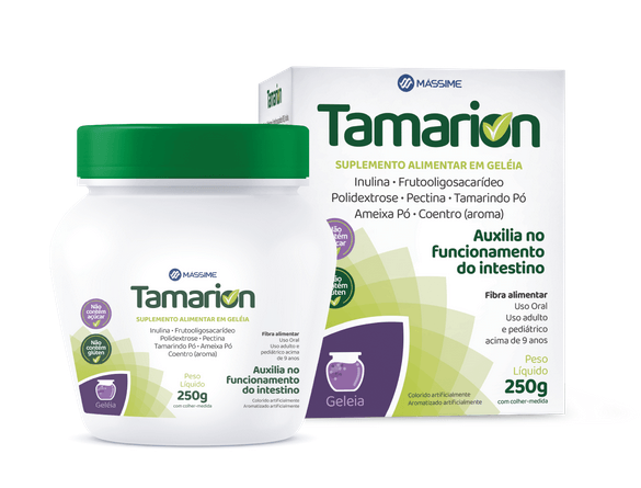 Tamarion Lax Geleia 250gr Regulador Intestino - Mássime - Tamarindo em po auxilia funcionamento do intestino