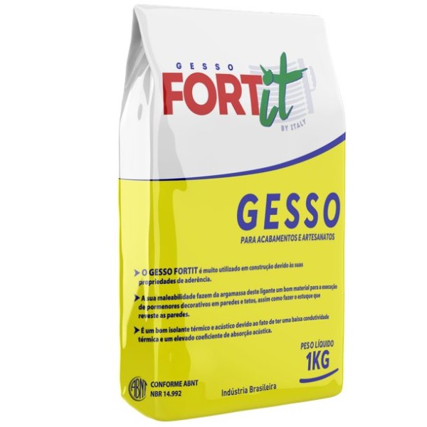 Encontraproduto.com.br - Gesso 1kg - Fortit