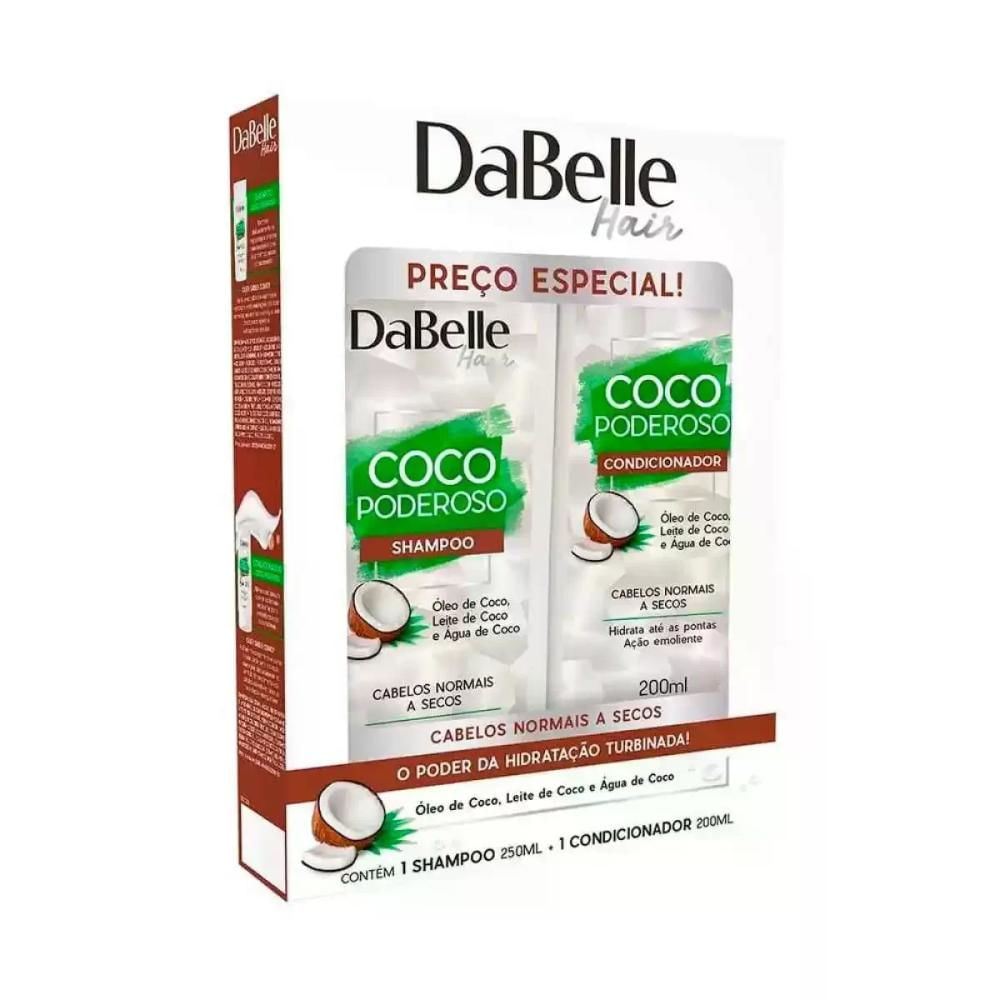 Encontraproduto.com.br - Kit Shampoo e Condicionador - DaBelle Coco Poderoso