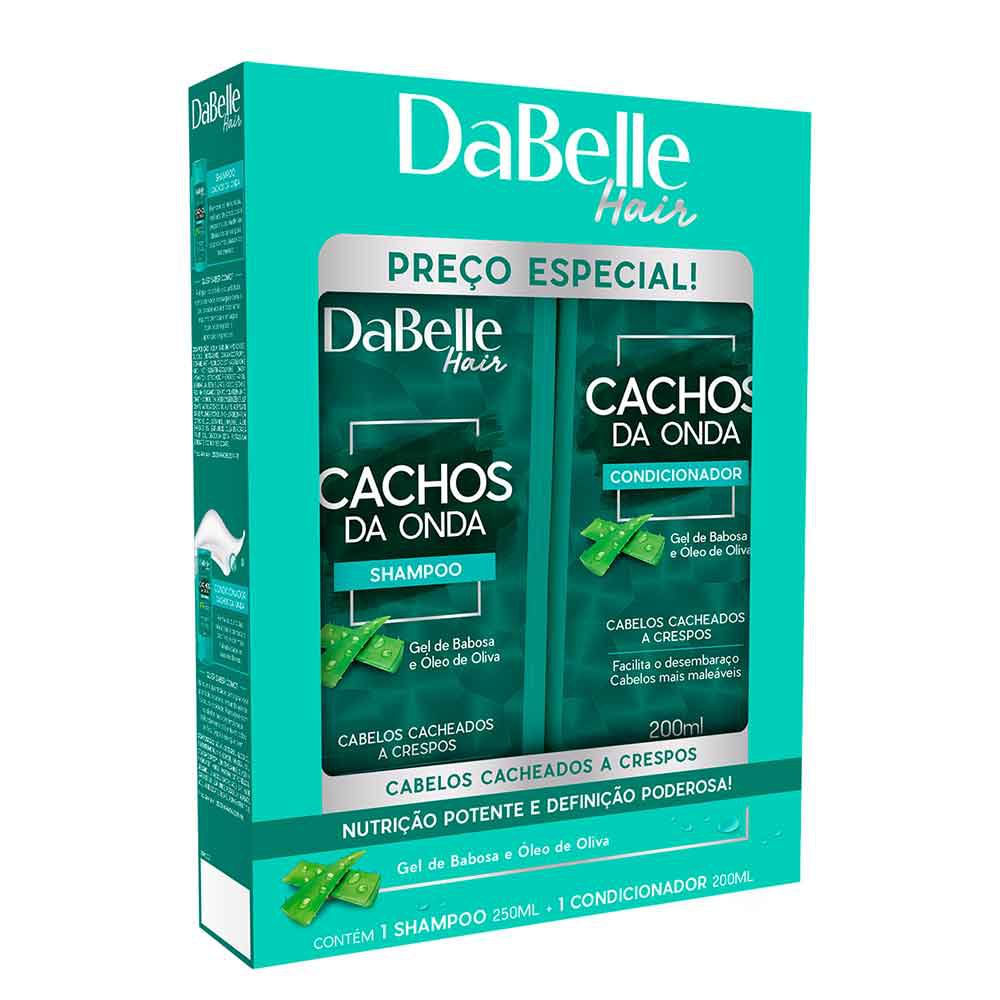 Encontraproduto.com.br - Kit Dabelle Shampoo + Condicionador Cachos da Onda 200ml