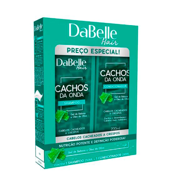 Encontraproduto.com.br - Kit Dabelle Shampoo + Condicionador Cachos da Onda 200ml