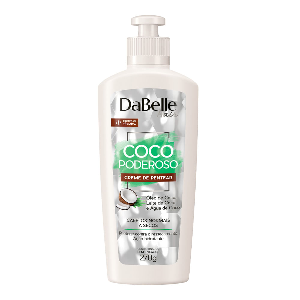 Encontraproduto.com.br - Creme de Pentear 270g Coco Poderoso - DaBelle