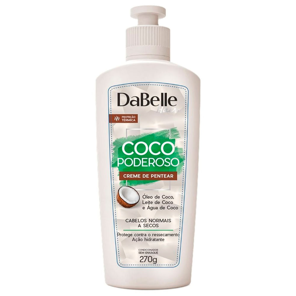 Encontraproduto.com.br - Creme de Pentear 270g Coco Poderoso - DaBelle