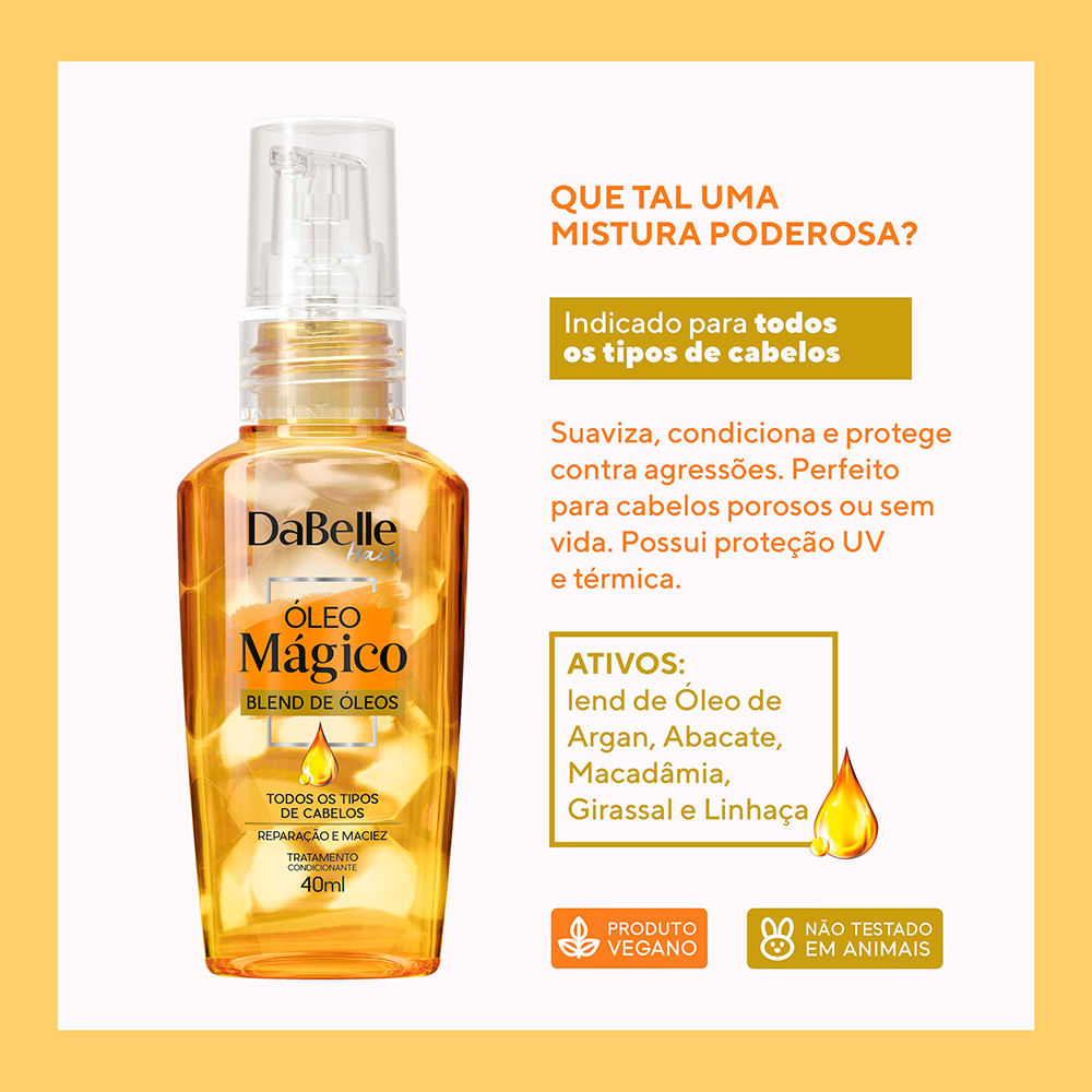 Encontraproduto.com.br - Oleo Magico 45ml Blend de Oleos - DaBelle