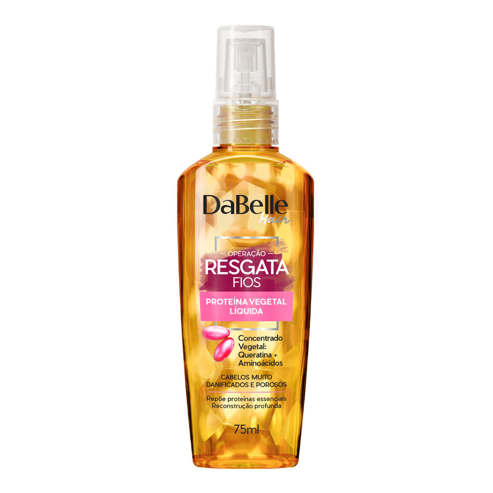 Encontraproduto.com.br - Queratina Liquida Vegetal 75ml Resgata Fios - DaBelle