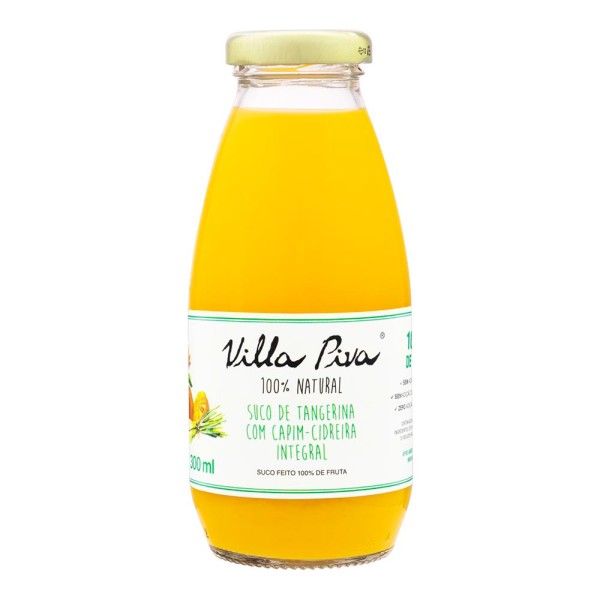Suco Villa Piva 100% Natural Tangerina Com Capim-cidreira Sem Adição De Açúcar 300ml