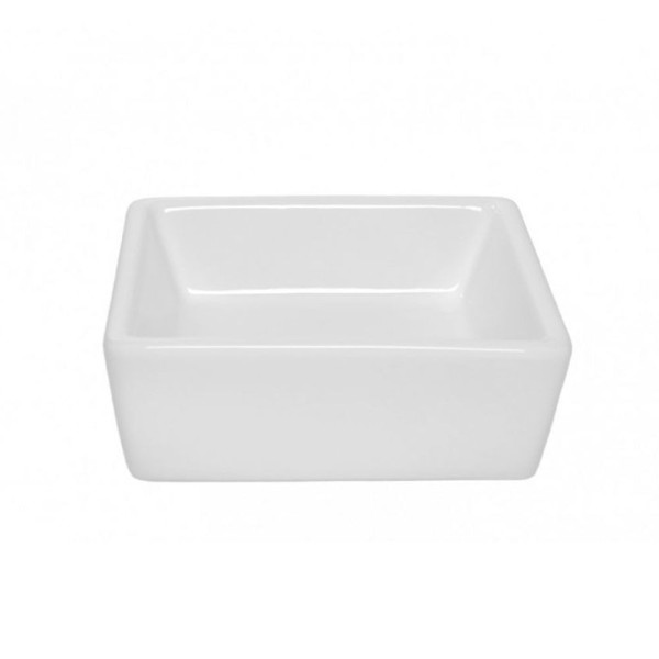 Encontraproduto.com.br - Cuba de Apoio para Lavatório Athena Quadrada Branca 34x34cm - ONIX