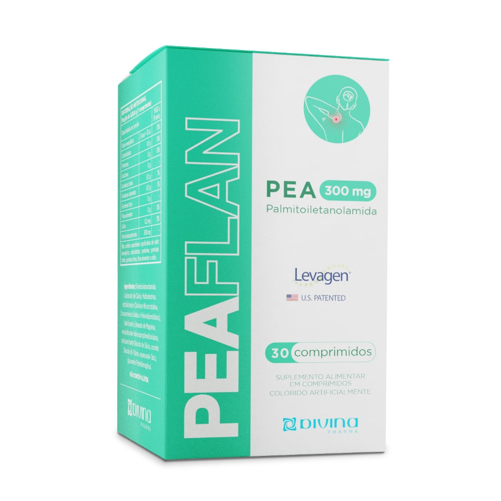 Suplemento Alimentar Peaflan Pea 300mg 30 Comprimidos