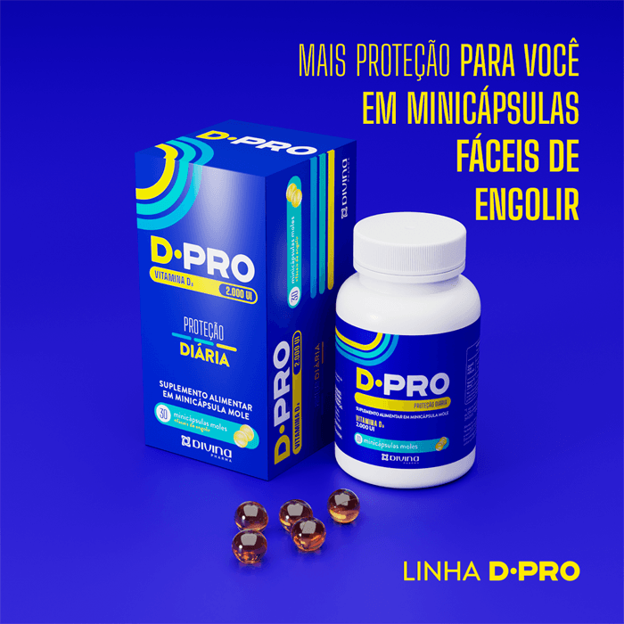 Encontraproduto.com.br - Vitamina D D-Pro 2.000 UI Com 30 Cápsulas