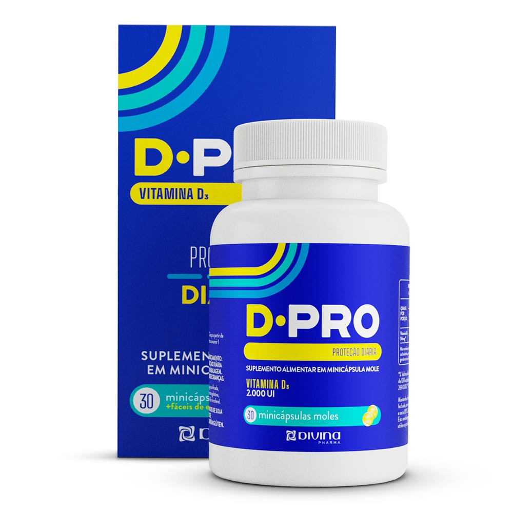 Encontraproduto.com.br - Vitamina D D-Pro 2.000 UI Com 30 Cápsulas
