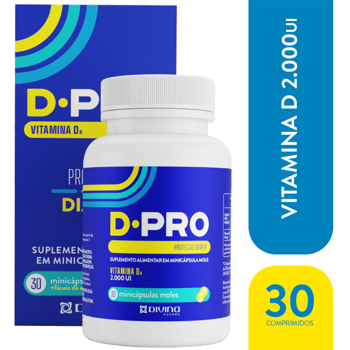 Encontraproduto.com.br - Vitamina D D-Pro 2.000 UI Com 30 Cápsulas