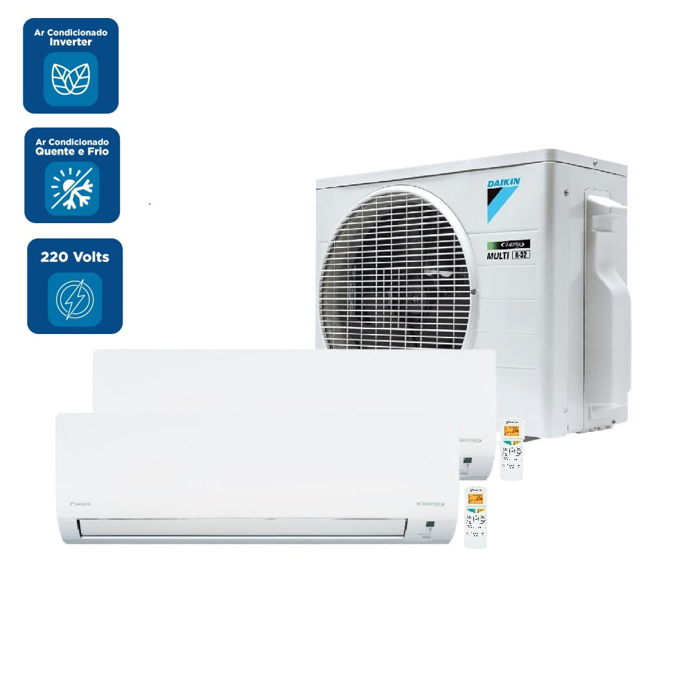 Encontraproduto.com.br - Ar-condicionado Multi Split Inverter R-32 Daikin 18.000 Btus