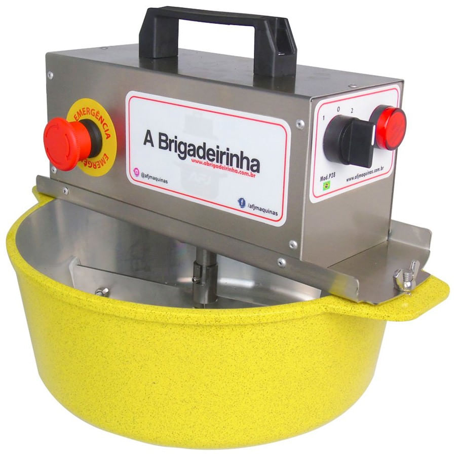 Panela Automática para Mexer Doces 28cm Amarela - A BRIGADEIRINHA