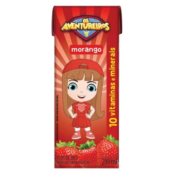 Suco de Morango 200ml - Aventureiros