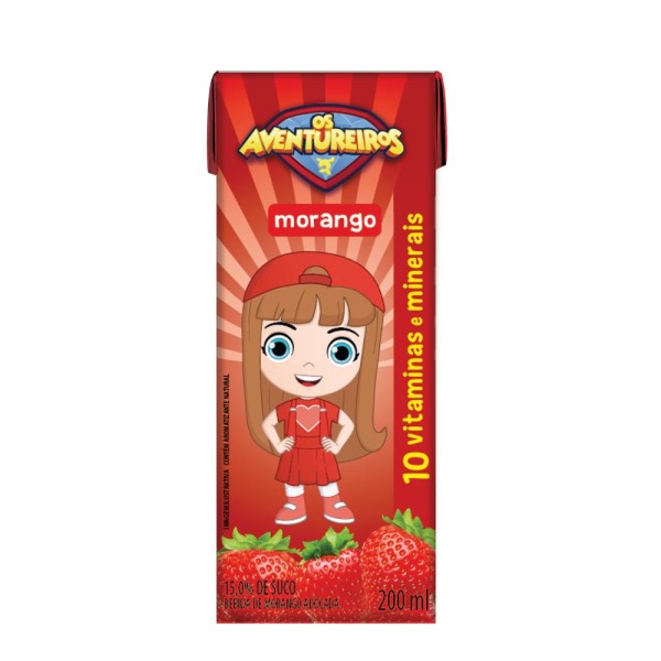 Encontraproduto.com.br - Suco de Morango 200ml - Aventureiros