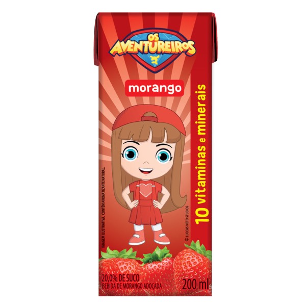 Encontraproduto.com.br - Suco de Morango 200ml - Aventureiros