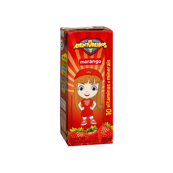 Encontraproduto.com.br - Suco de Morango 200ml - Aventureiros