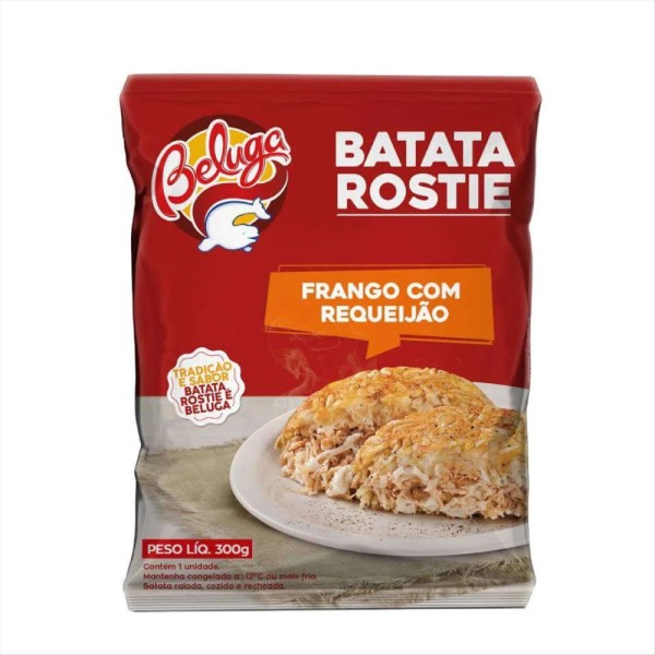 Encontraproduto.com.br - Batata Rostie Beluga Frango com Requeijão 300g