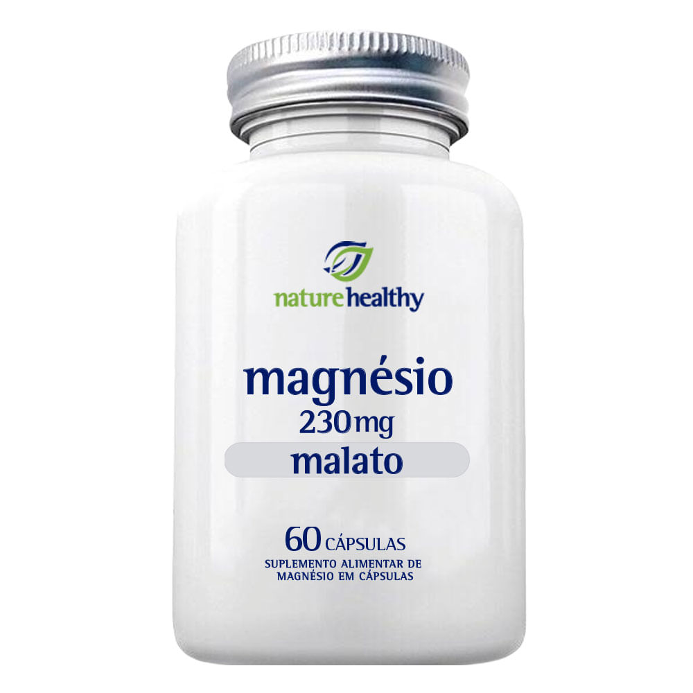 Magnésio Malato Nature Healthy 230mg 60 Cápsulas