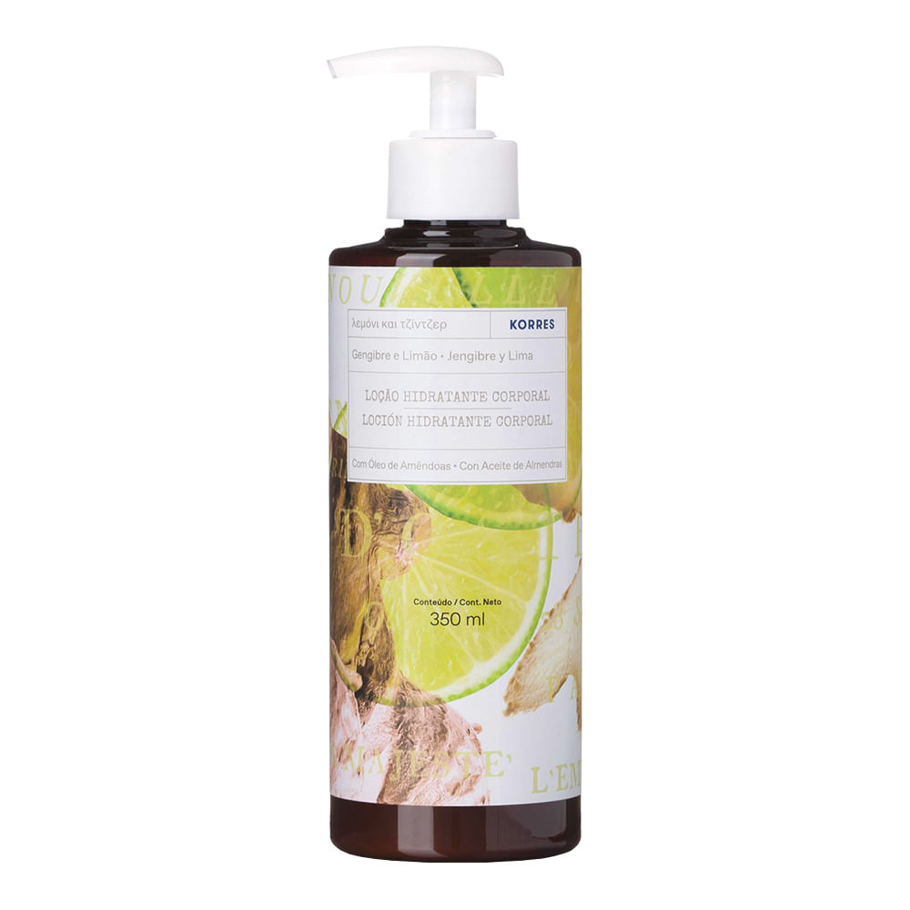 Encontraproduto.com.br - KORRES HID.CORPO 350 ML GENG/LIMAO