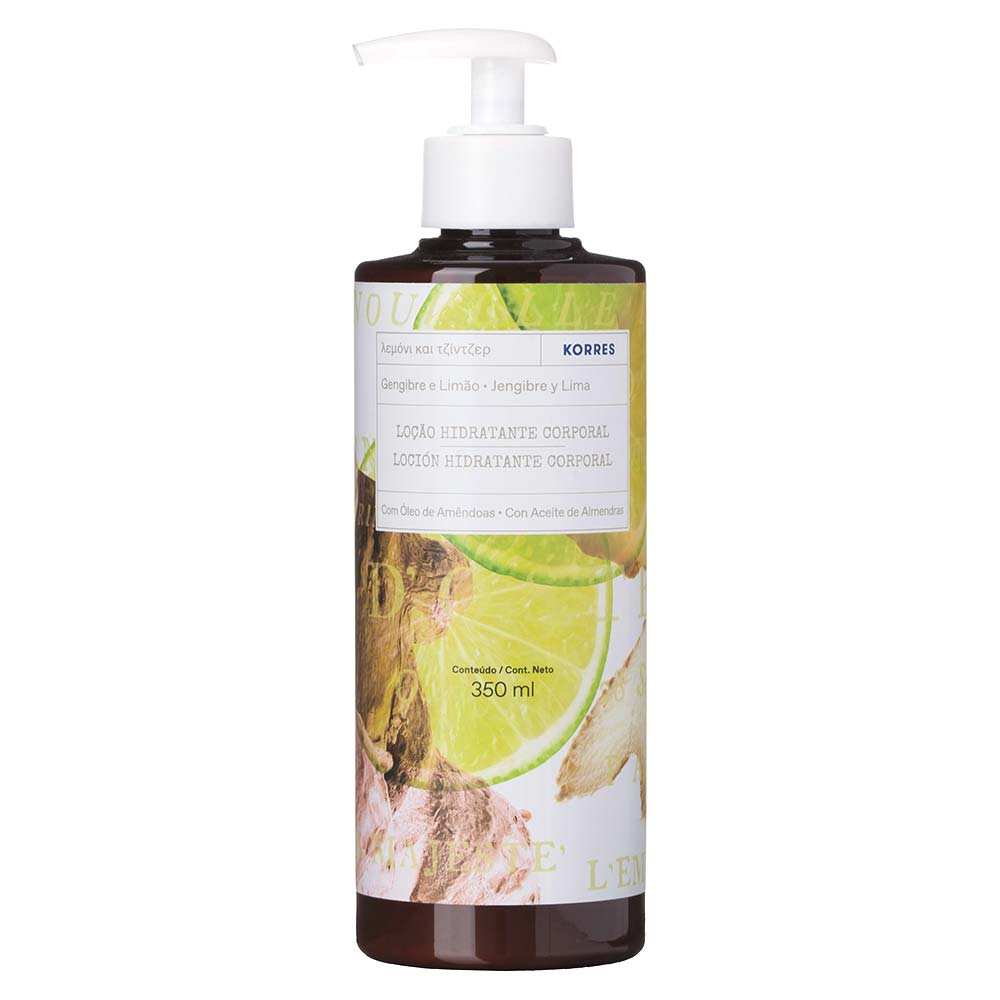 Encontraproduto.com.br - KORRES HID.CORPO 350 ML GENG/LIMAO