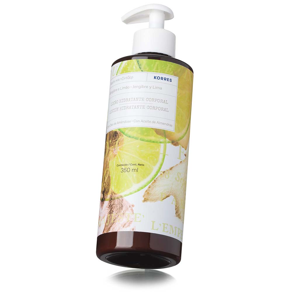 Encontraproduto.com.br - KORRES HID.CORPO 350 ML GENG/LIMAO