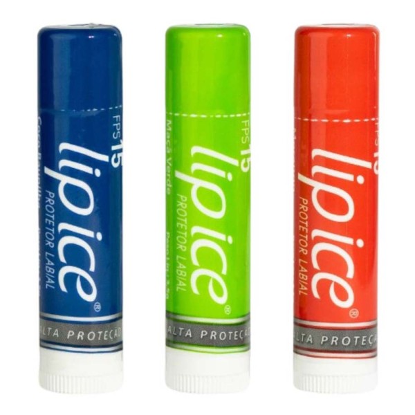 Encontraproduto.com.br - Lip Ice Cube One Kit com 3 Protetores Labiais FPS15