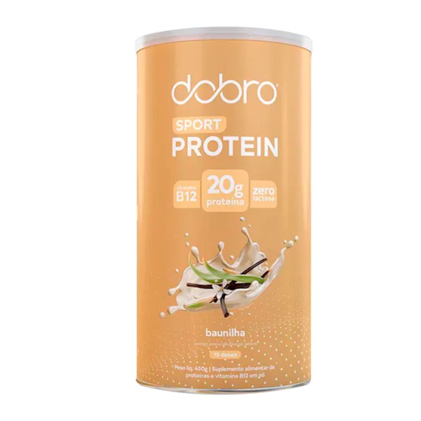 Proteína Vegetal Sport Sabor Baunilha 450g Dobro