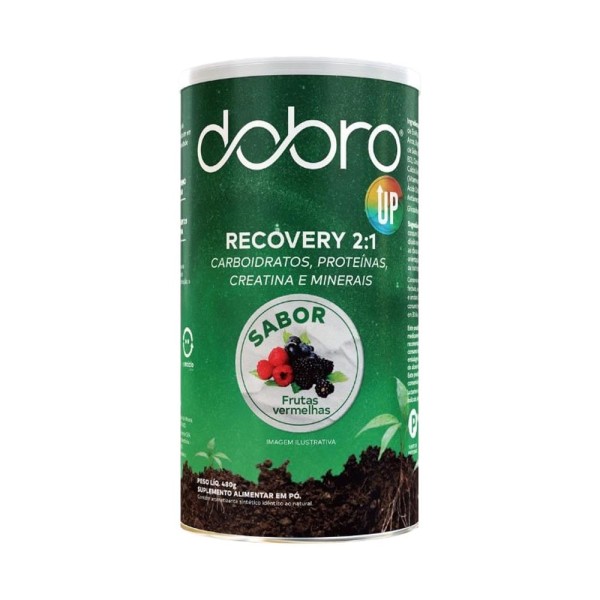 Recovery 2:1 Carboidratos Proteínas Creatina e Minerais sabor Frutas Vermelhas 480g Dobro