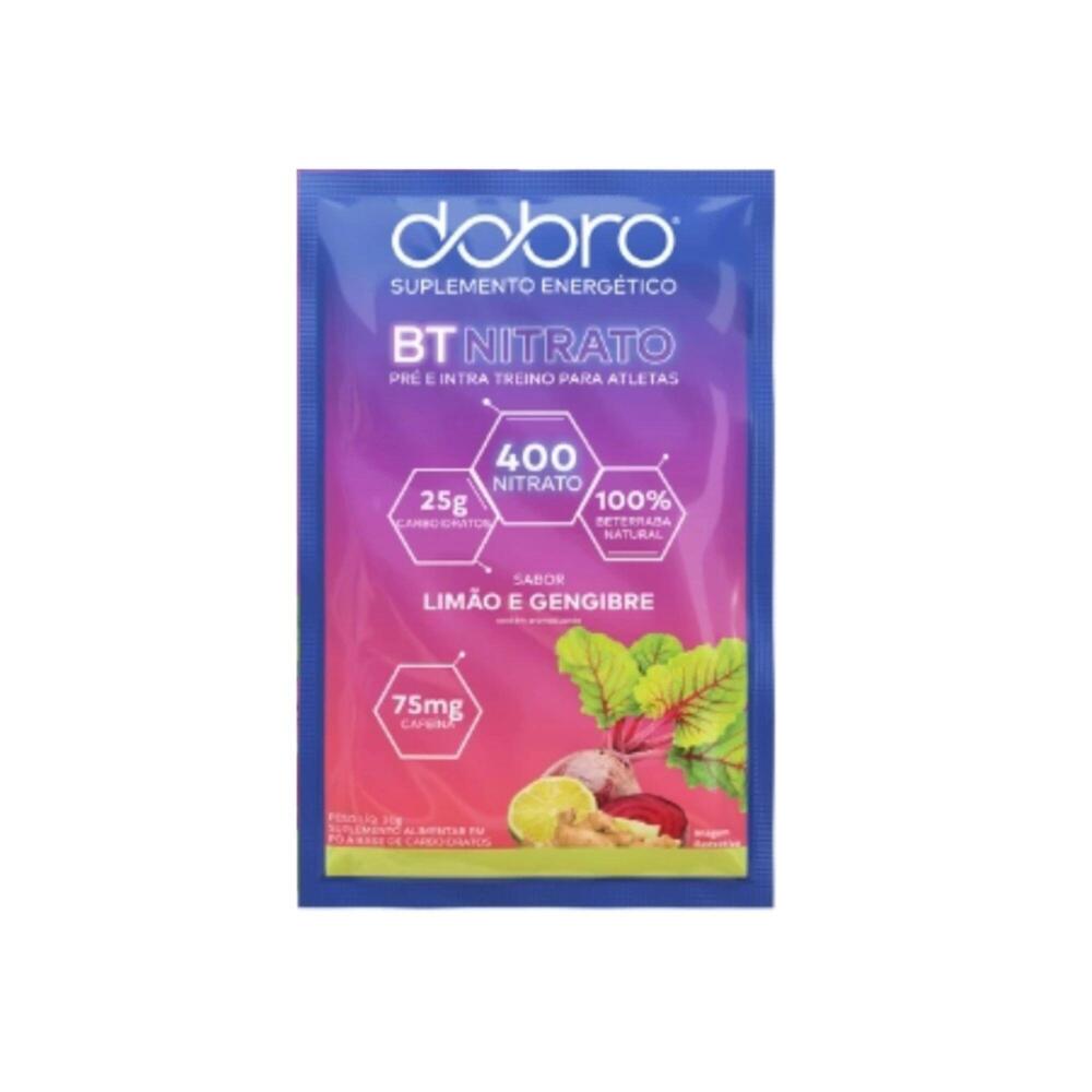 Encontraproduto.com.br - Bt Nitrato Em Pó Com Cafeína 10 Sachê De 30g Cada - Dobro Sabor Limão E Gengibre