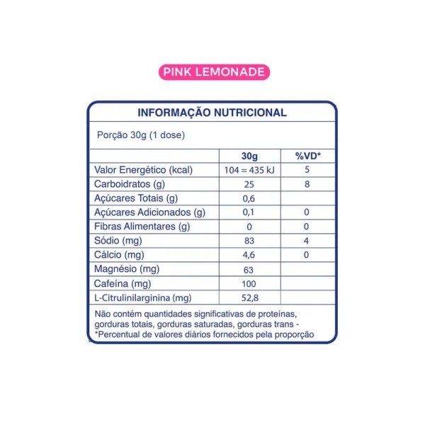 Encontraproduto.com.br - BT Nitrato Sachê Pink Lemonade com Citrulina Dobro 30g