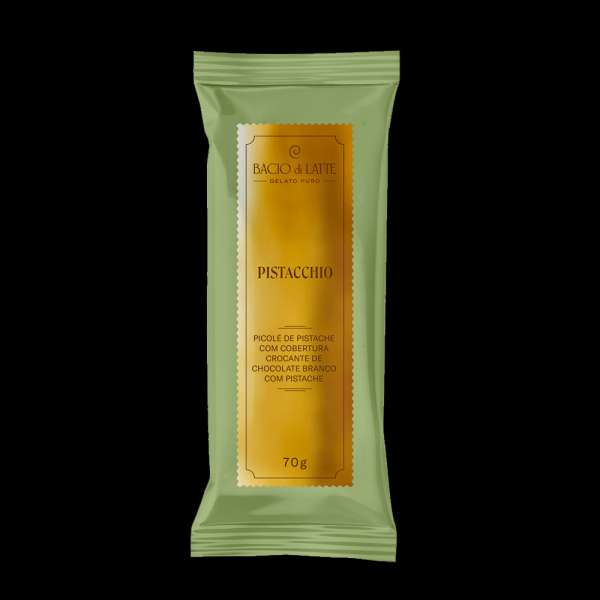 Encontraproduto.com.br - Picolé Pistacchio Com Cobertura Bacio Di Latte 70 G