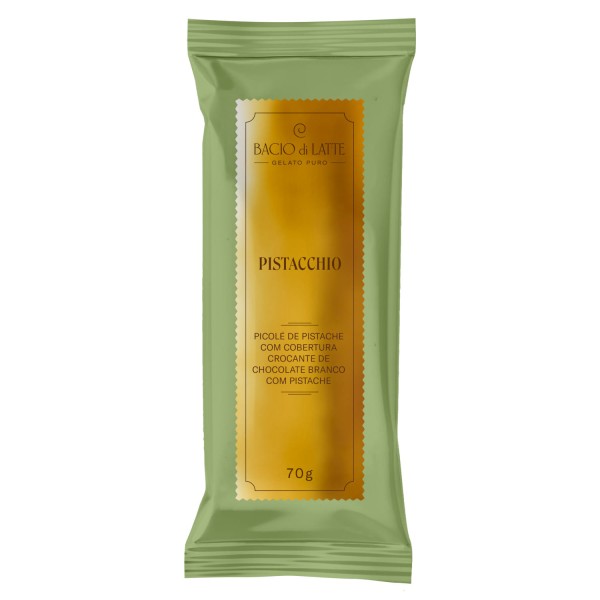 Encontraproduto.com.br - Picolé Pistacchio Com Cobertura Bacio Di Latte 70 G