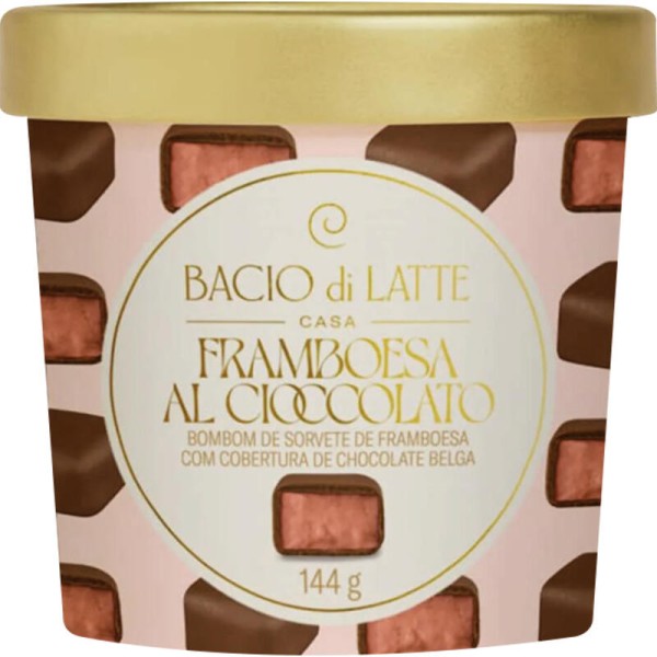 Encontraproduto.com.br - Bombons Bacio Di Latte Framboesa 144g