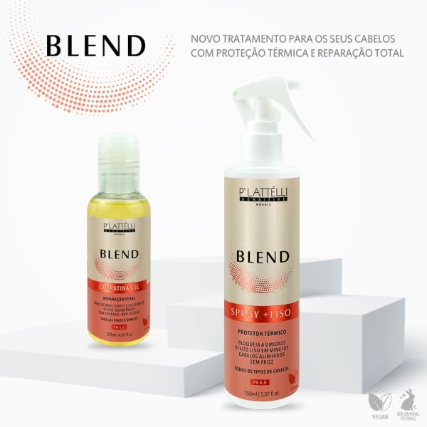 Encontraproduto.com.br - Plattélli Sensitive Blend Protetor Térmico +Liso Spray 150ml