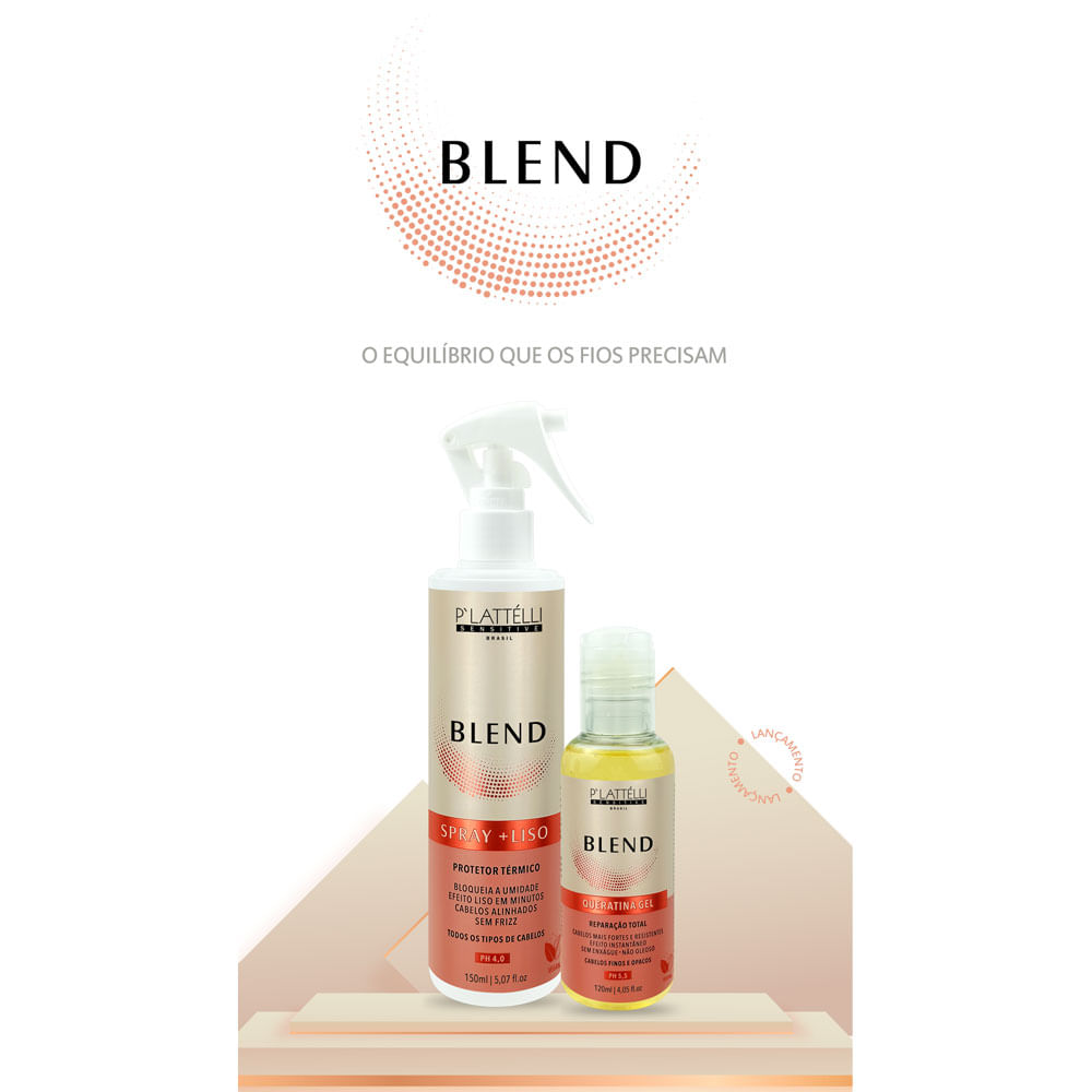 Encontraproduto.com.br - Plattélli Sensitive Blend Queratina Gel Rep Total 120ml
