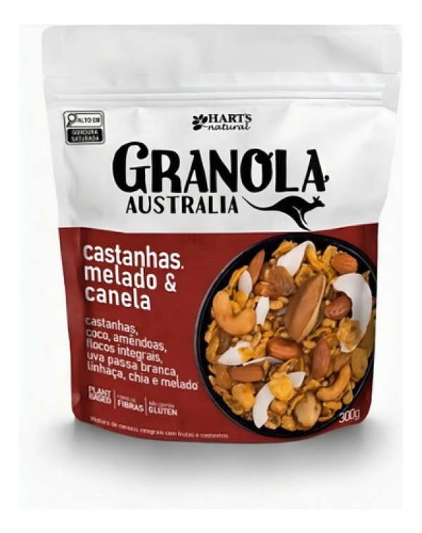 Granola Castanhas Melado e Canela 300g Harts Natural