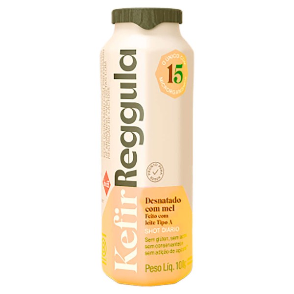 Encontraproduto.com.br - Leite Fermentado Kefir Keiff Reggula Desnatado Com Mel 100g