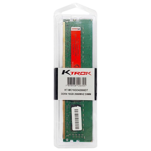 Encontraproduto.com.br - Memória 16gb Ktrok, Ddr4, 2666mhz - Kt-mc16gd42666dt