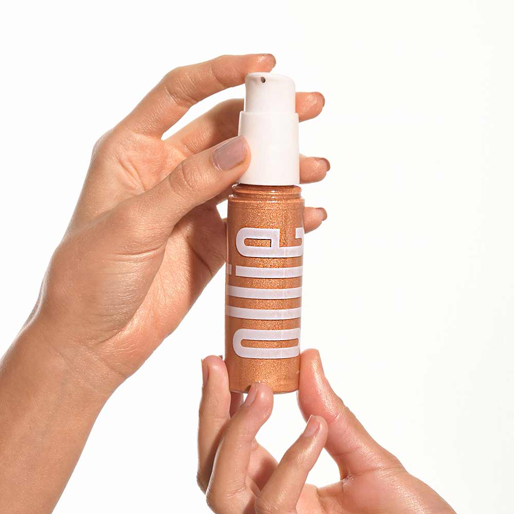 Encontraproduto.com.br - Óleo Iluminador Ollie Glow Corporal FPS40 60ml