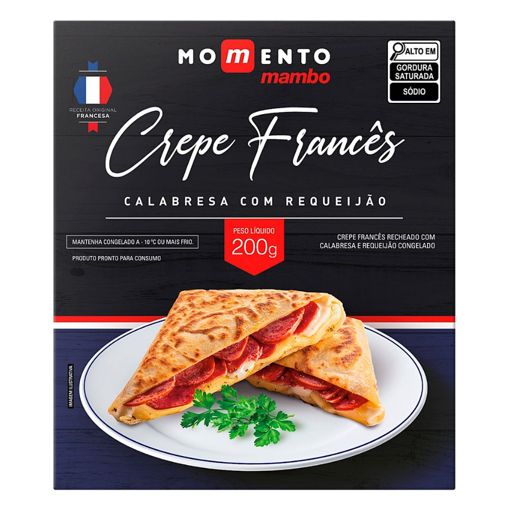 Encontraproduto.com.br - Crepe Frânces Recheado De Calabresa Com Requeijão Èze Crêperie 200g