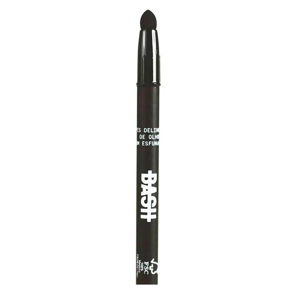 Lápis Delineador de Olhos Bash Beauty com Esfumador - Preto
